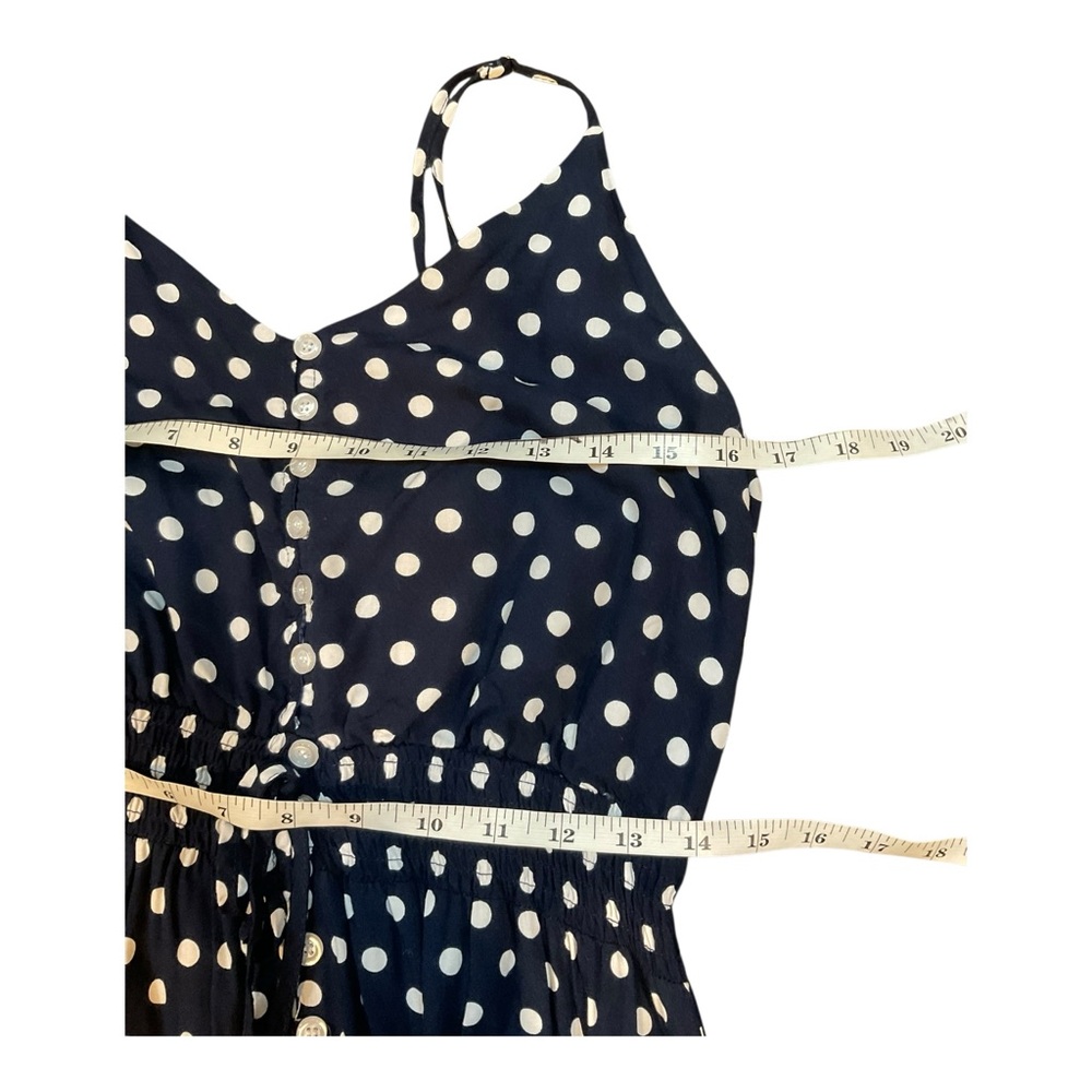 BTFBM Women’s Black Polka Dot Midi Ruffle Tank Dress Sweetheart Neckline Size M - Picture 12 of 16